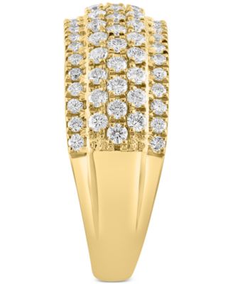 EFFY&reg; Diamond Pav&eacute; Multirow Ring (7/8 ct. t.w.) in 14k Gold
