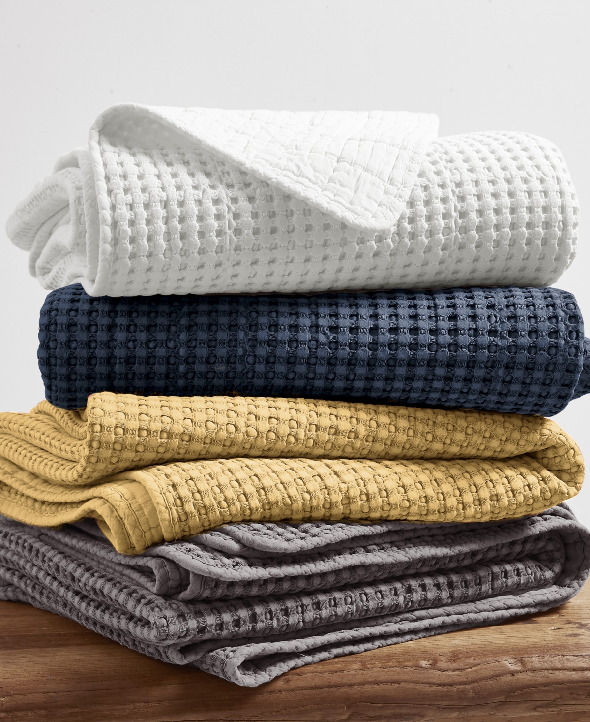 Levtex Mills Waffle Classic 3-pc. Bedspread Set, Full In Ochre