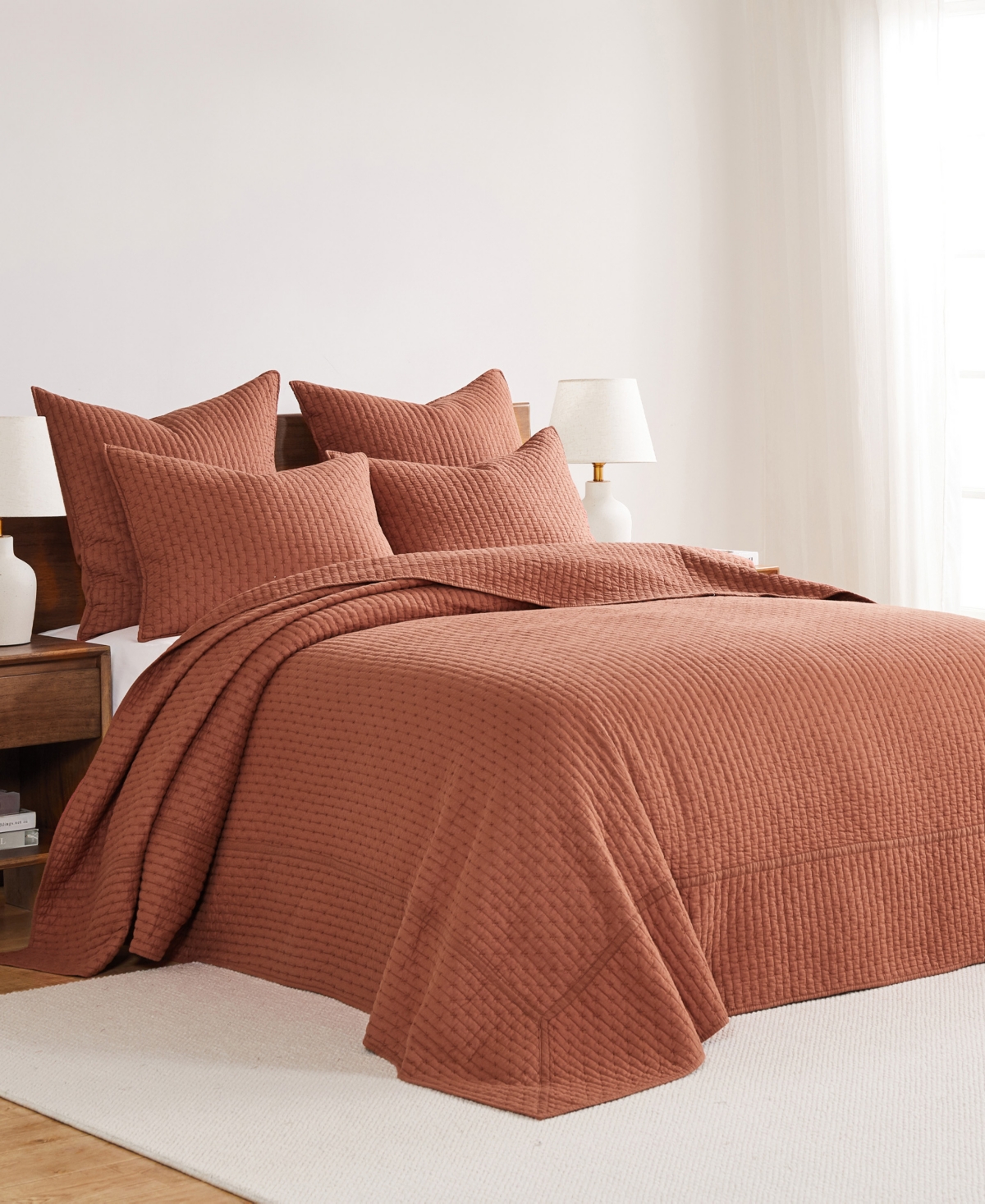 Levtex Cross Stitch Stitching -Pc. Bedspread Set