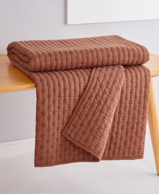 Cross Stitch Reversible Quilted Throw, 50" x 60"