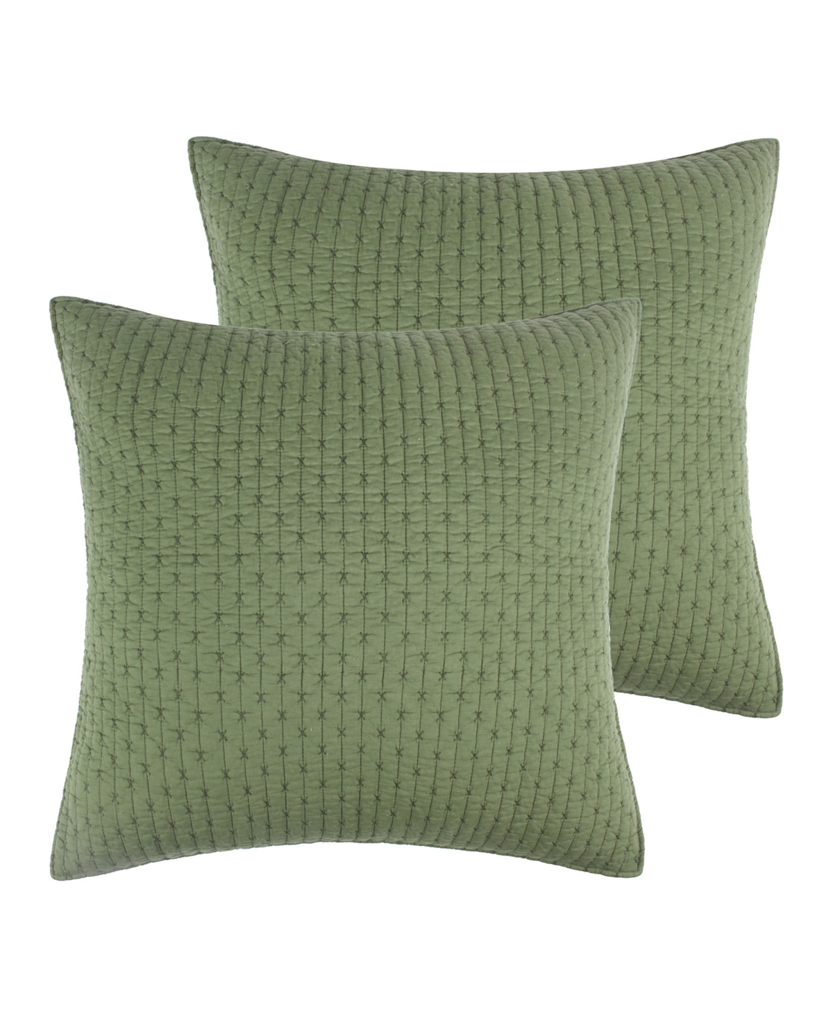 Levtex Cross Stitch Stitching 2-pc. Sham Set, European