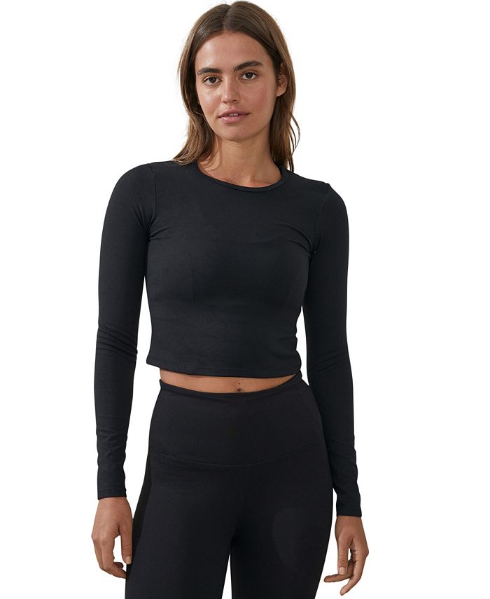 COTTON ON Women's Ultra Soft Fitted Long Sleeve Top - Macy's