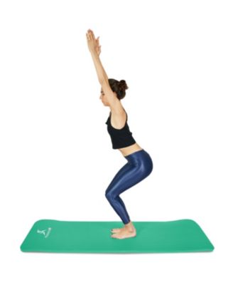 Extra Thick Yoga and Pilates Mat with Sling, 1"