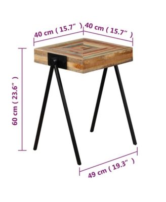 Side Table Solid Reclaimed Teak