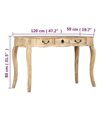 Console Table Solid Mango Wood 47.2"x19.7"x31.5"