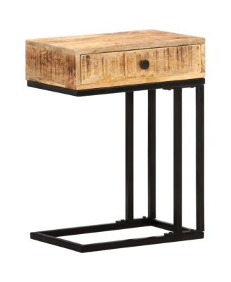 U-Shaped Side Table 17.7"x11.8"x24" Solid Wood Mango