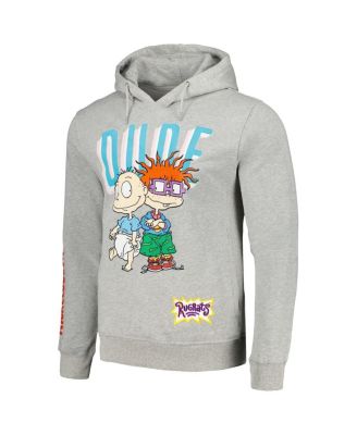 Men's Heather Gray Rugrats Graphic Pullover Hoodie