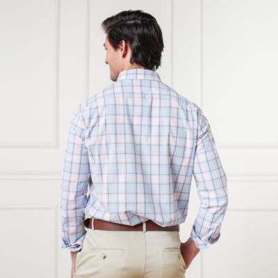 Men's Organic Long Sleeve Stretch Poplin Button Down Shirt