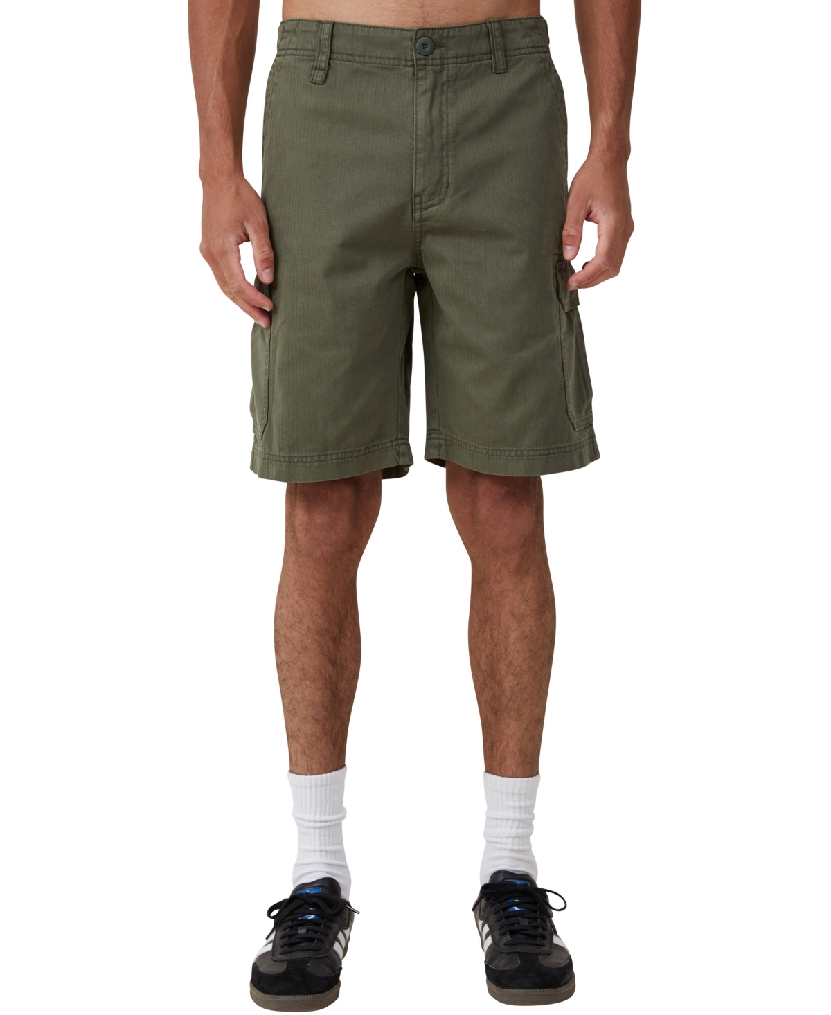 Cotton On Men's Tactical Cargo Shorts In Vintage Army Green