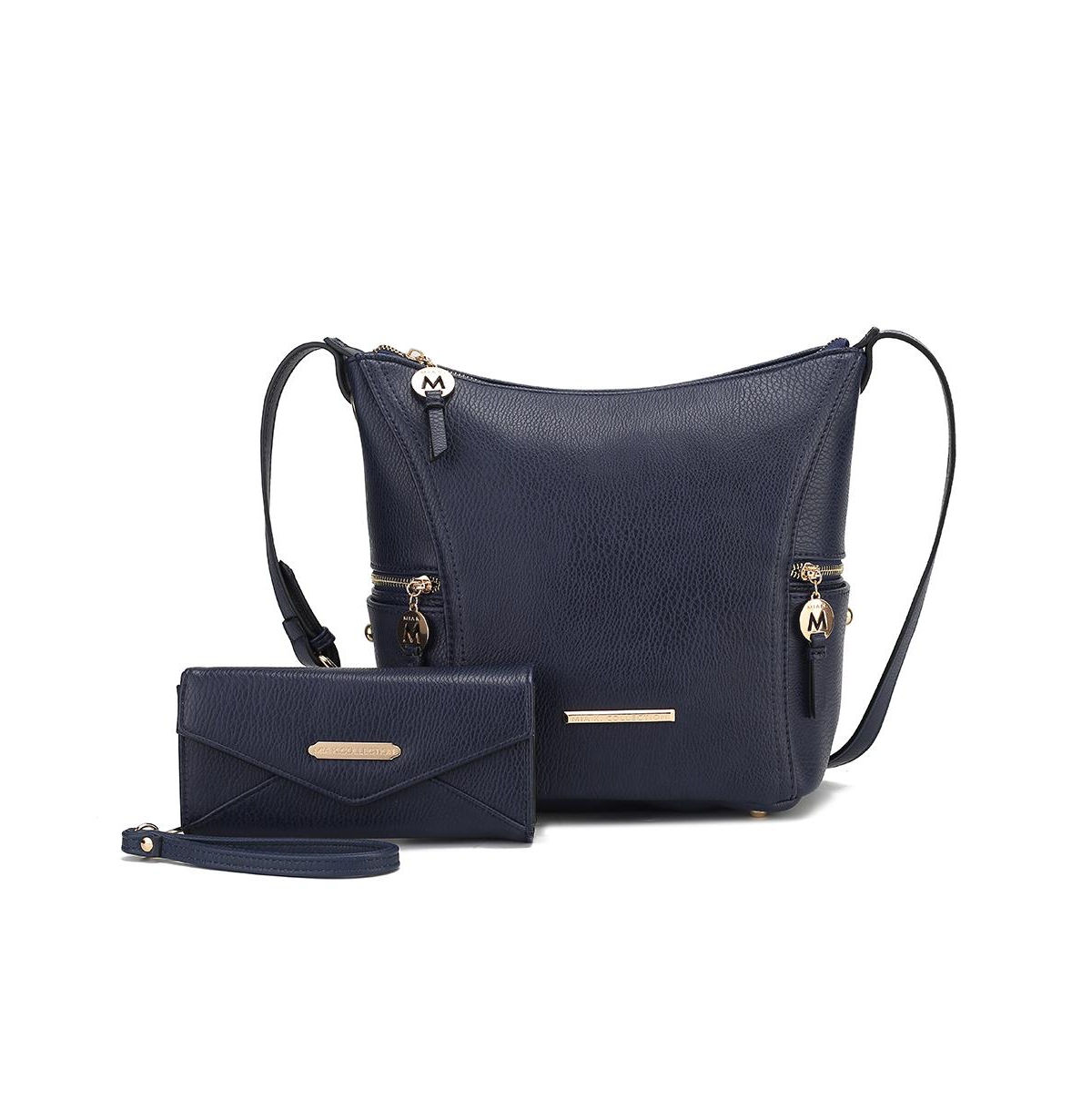 Lux Women's Hobo Bag with Wallet by Mia K - Mustard