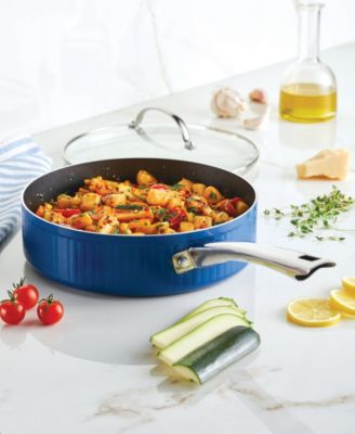 Style Aluminum Nonstick 3 Quart Cookware Saute Pan with Lid