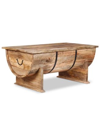 Coffee Table Solid Mango Wood 34.6"x19.7"x15.7"