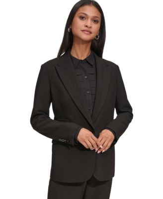 KARL LAGERFELD PARIS - Women's Notched Lapel One Button Blazer