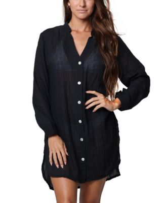 J Valdi - Women's Big Shirt Cover-Up Top