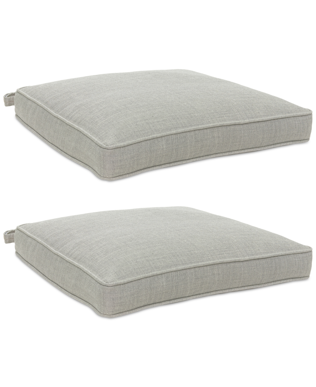 Shop Agio Replacement Outdoor Dining Cushion, Set Of 2 In Oyster Light Grey