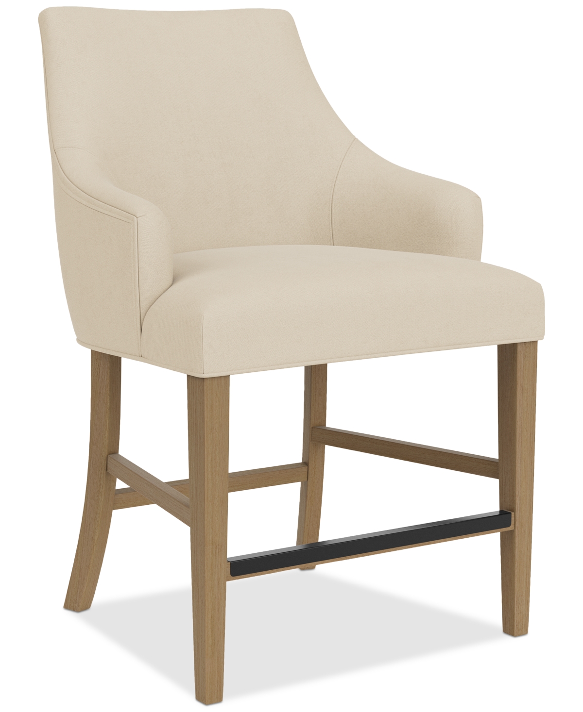 MACY'S 7PC COUNTER HEIGHT DINING SET (DAVIE TABLE & 6 NELIN STOOLS) 