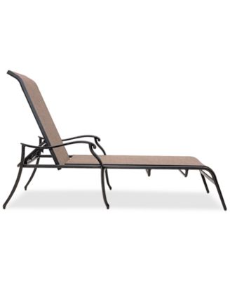 Wythburn Mix and Match Filigree Sling Outdoor Chaise Lounge, Created for Macy's