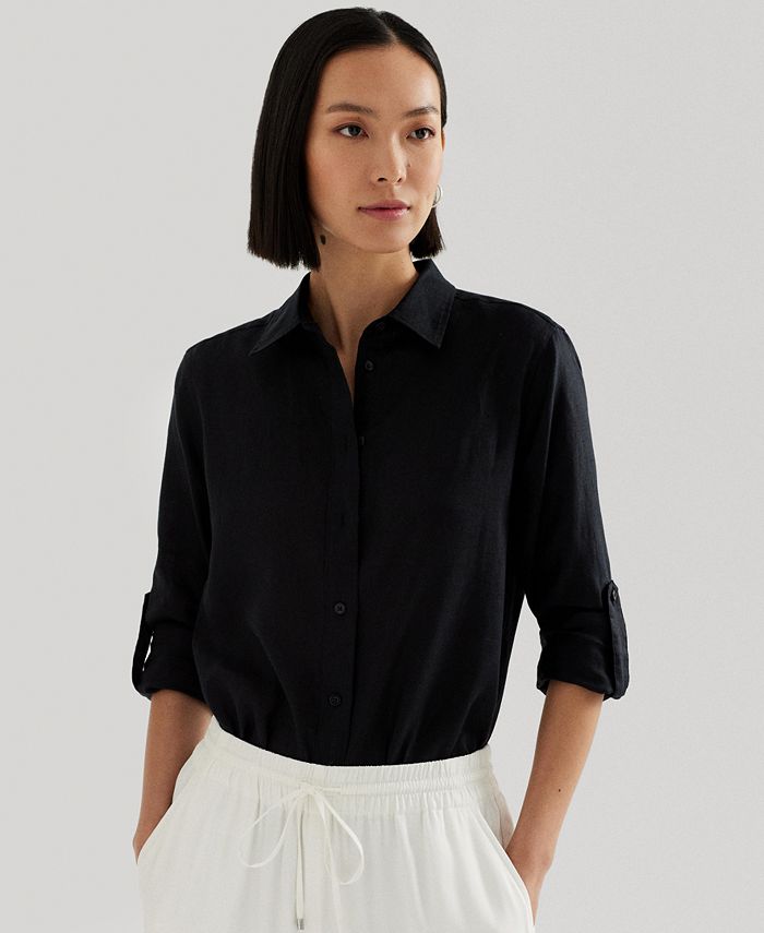 Lauren Ralph Lauren Linen Shirt - Macy's