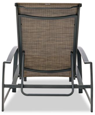 Wythburn Mix and Match Sleek Sling Outdoor Chaise Lounge, Created for Macy's