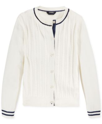 Tommy Hilfiger - Girls' Mini-Cable Knit Cardigan
