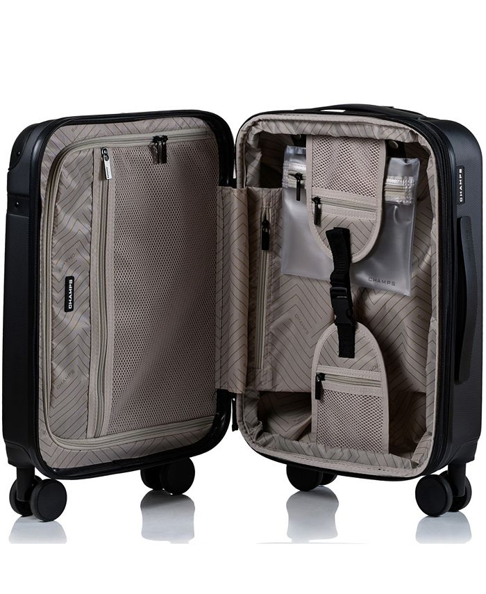 CHAMPS 3Piece VintageLike Hardside Luggage Set Macy's