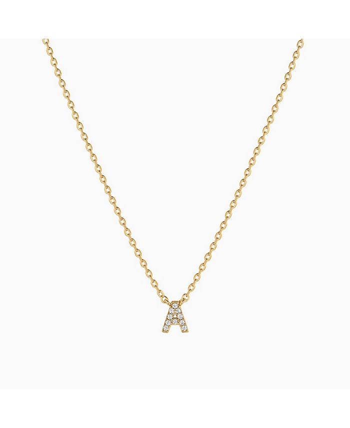 Macy's hot sale initial necklace