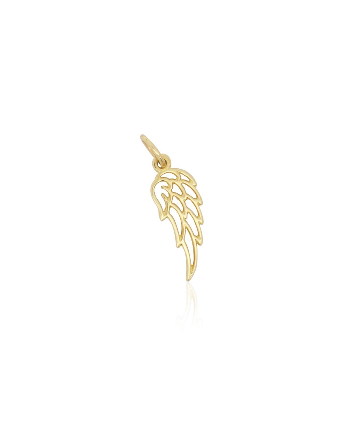 Mini Gold Angel Wing Charm - Gold
