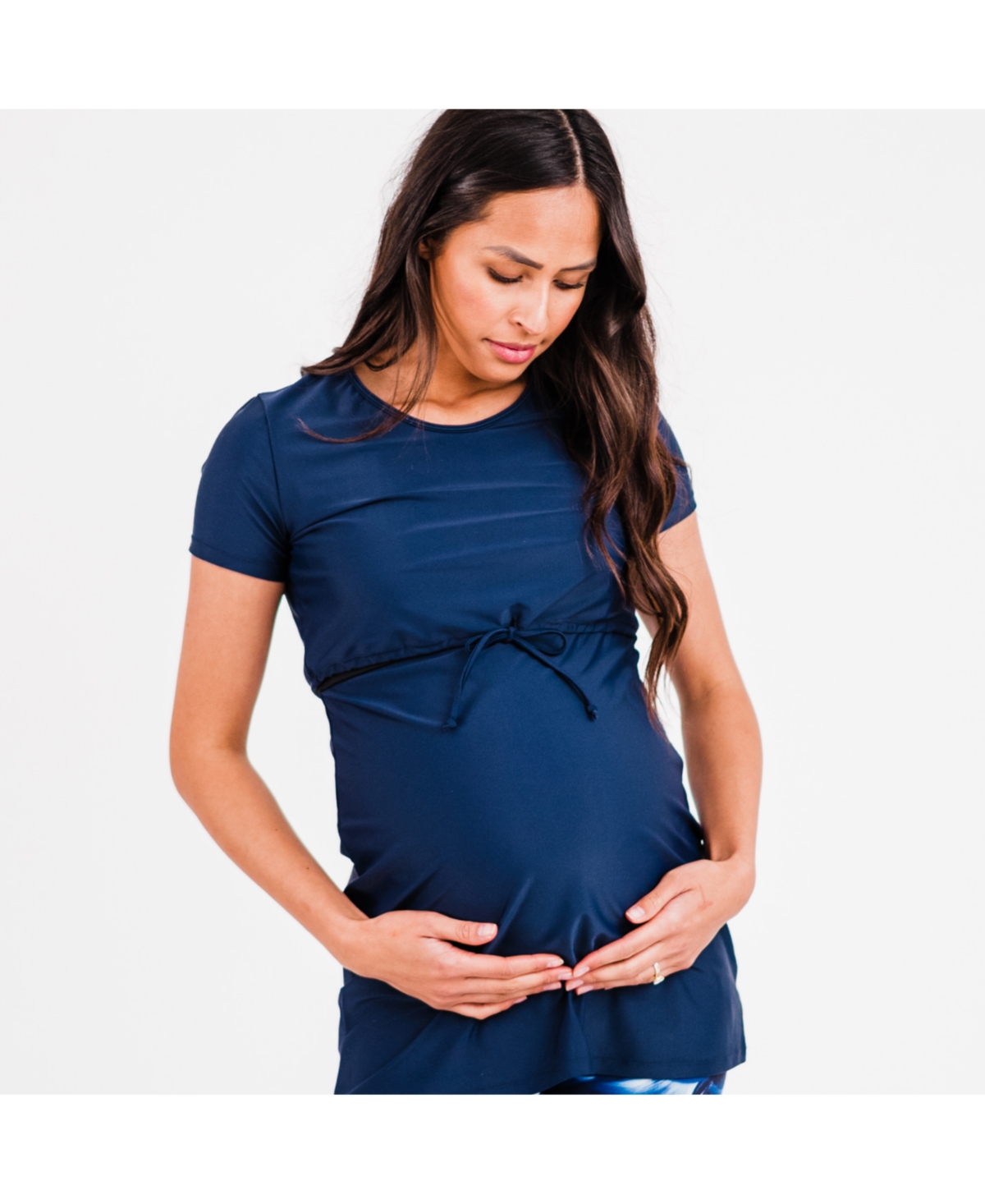 Women's Plus Size Nikki Nursing and Maternity Swim Tunic - Black