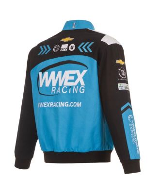 Men's Black Ross Chastain WWEX Twill Uniform Full-Snap Jacket