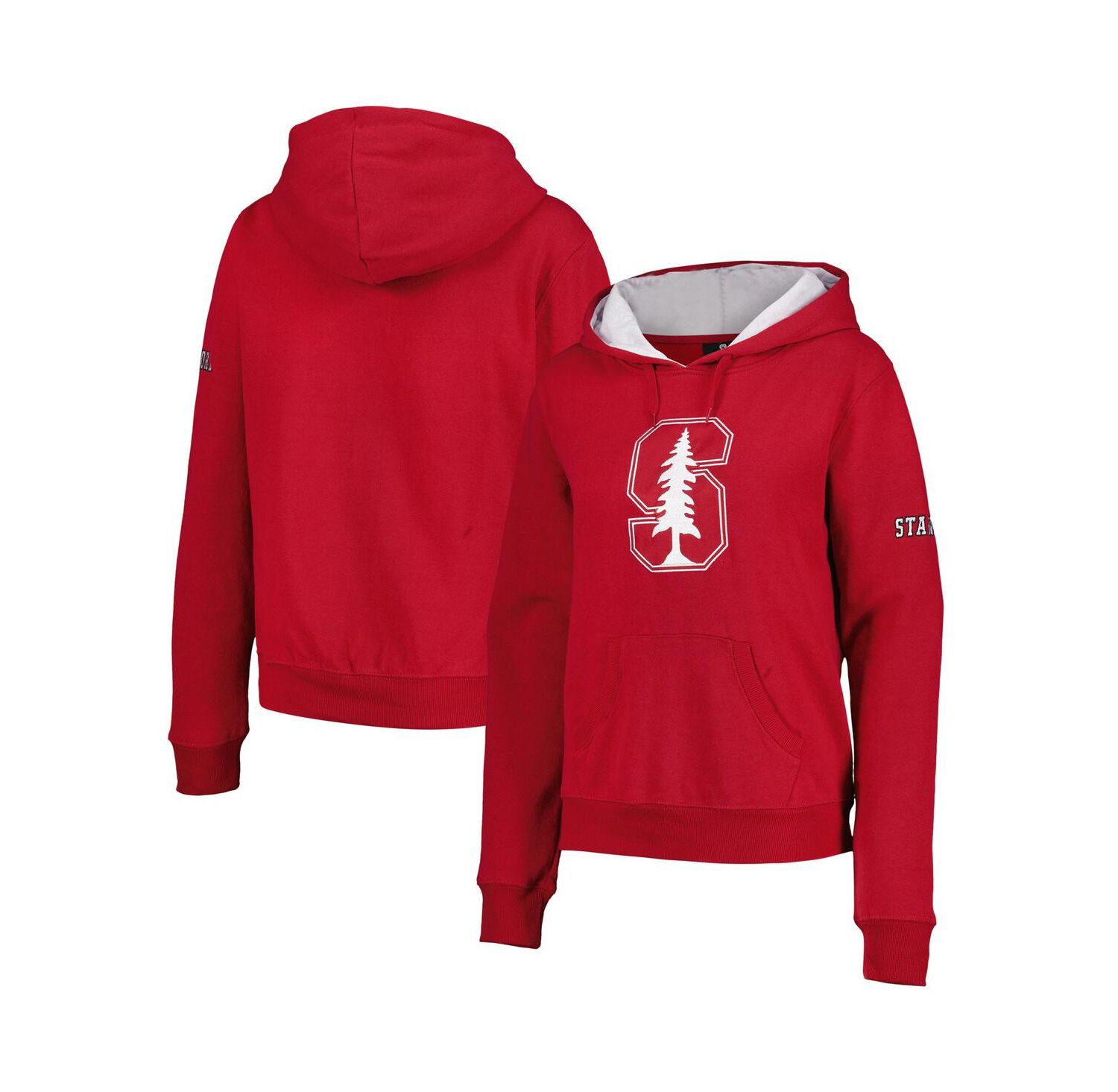 Women's Cardinal Stanford Cardinal Team Big Logo Pullover Hoodie