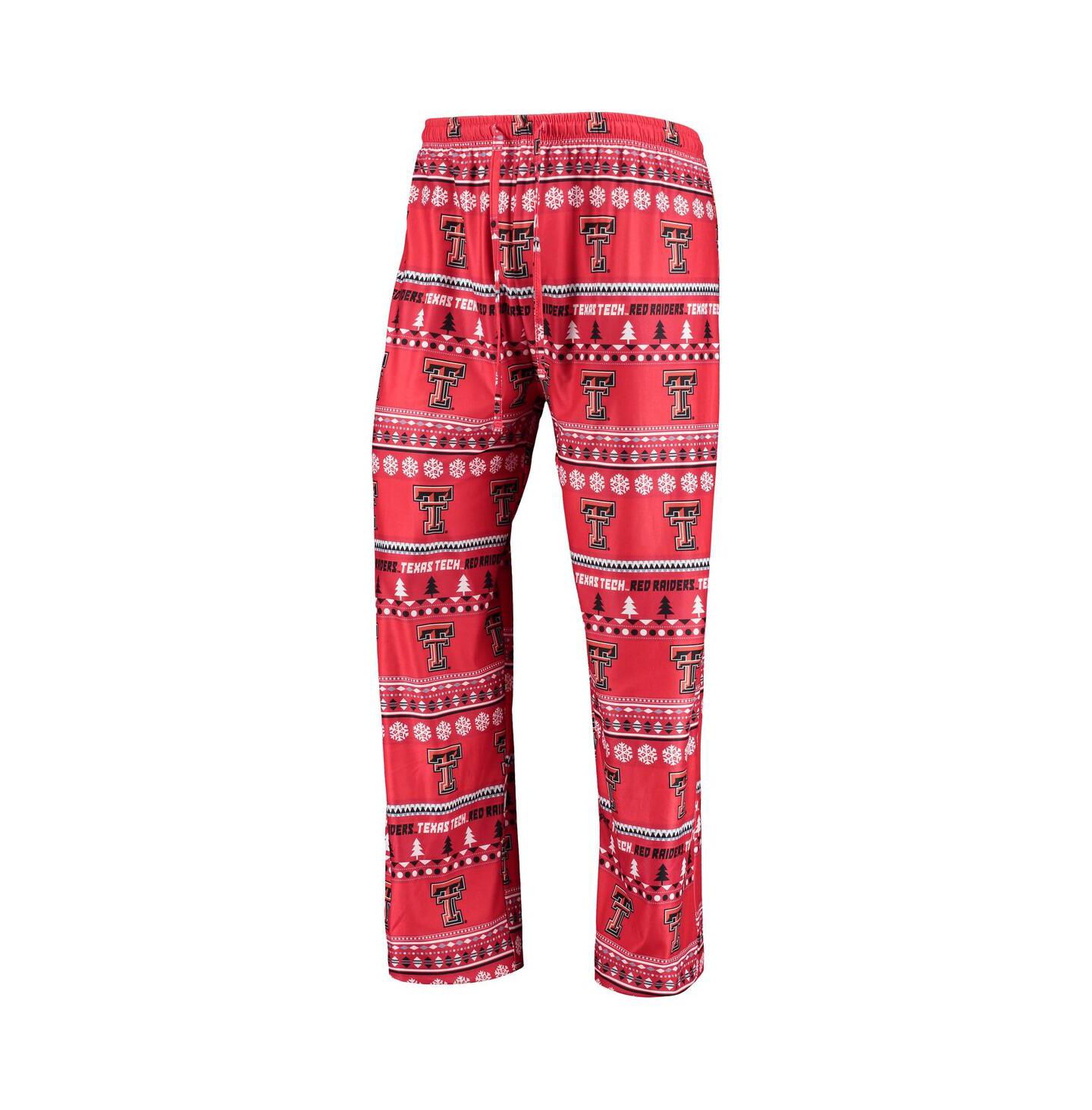Мужская пижама Concepts Sport Texas Tech Red Raiders Ugly Sweater, Red — фото 4
