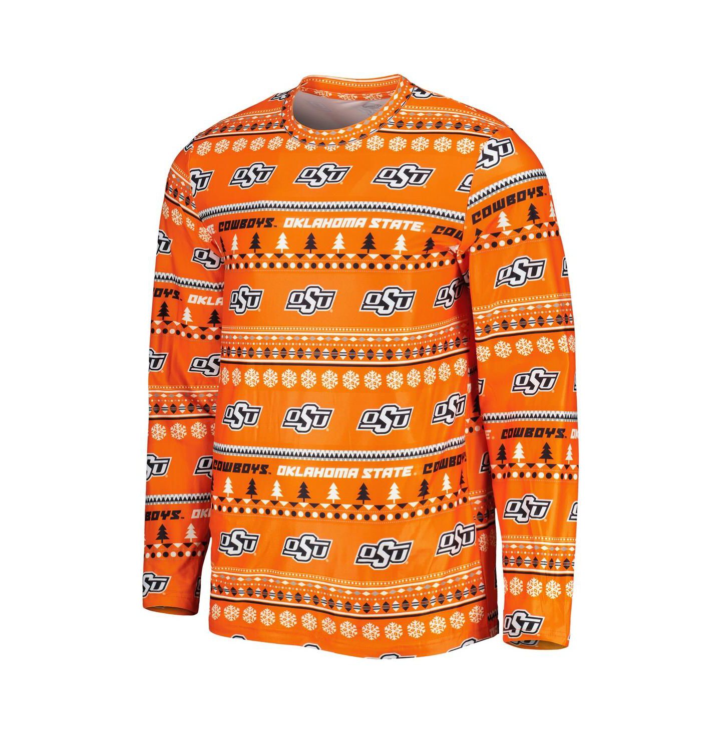 Мужская пижама Concepts Sport Oklahoma State Cowboys Swivel, Orange — фото 3