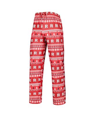 Men's Scarlet Rutgers Scarlet Knights Swivel Long Sleeve T-shirt and Pants Sleep Set