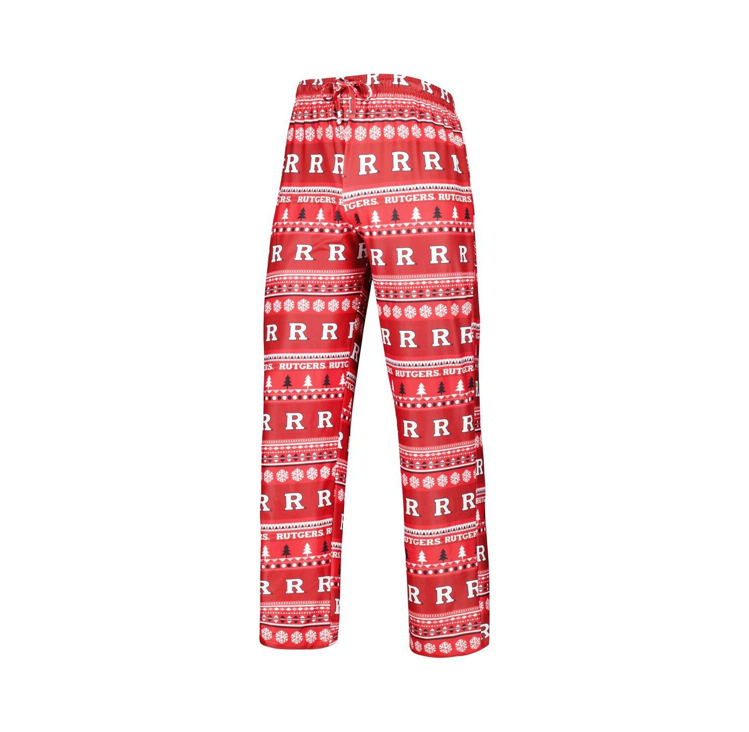 Men's Scarlet Rutgers Scarlet Knights Swivel Long Sleeve T-shirt and Pants Sleep Set