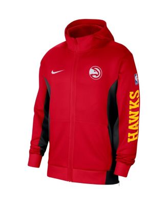 Men's Red Atlanta Hawks 2023/24 Authentic Showtime Full-Zip Hoodie