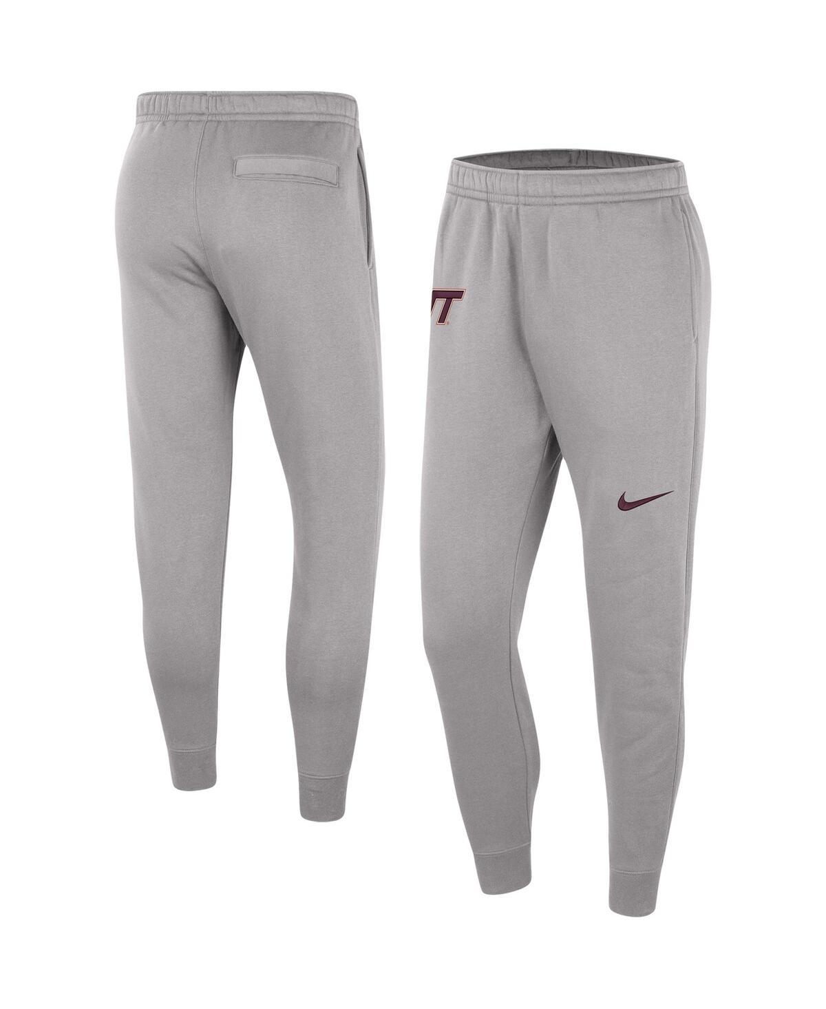 Shop Nike Men's  Gray Virginia Tech Hokies Club Fleece Pants