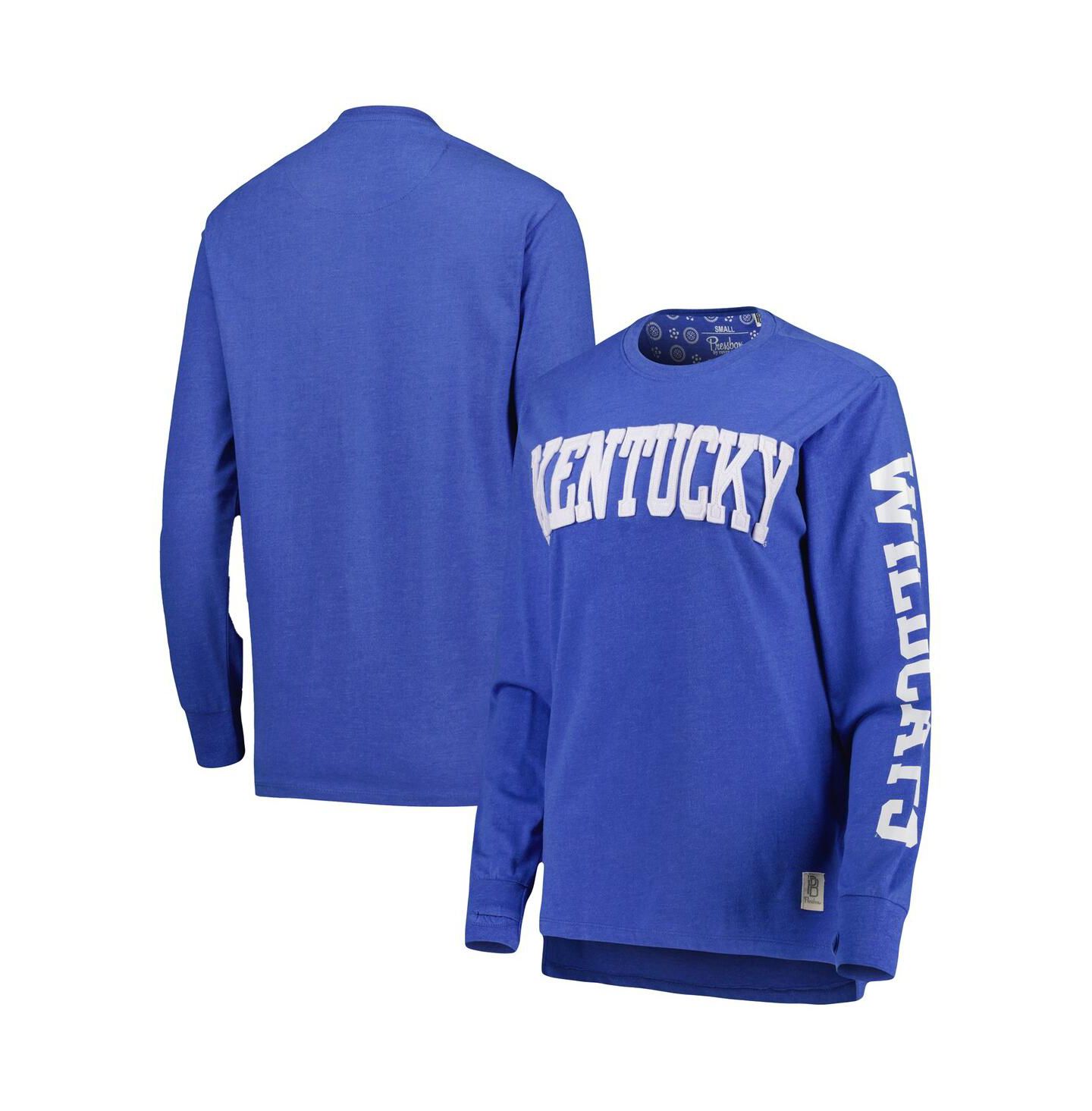 Женская футболка Pressbox Royal Kentucky Wildcats Two-Hit Canyon Long Sleeve — фото 1
