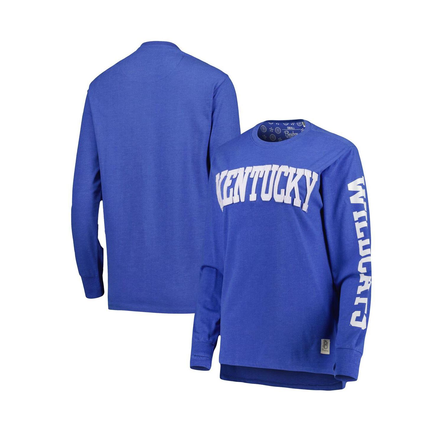 Women's Royal Kentucky Wildcats Two-Hit Canyon Long Sleeve T-shirt