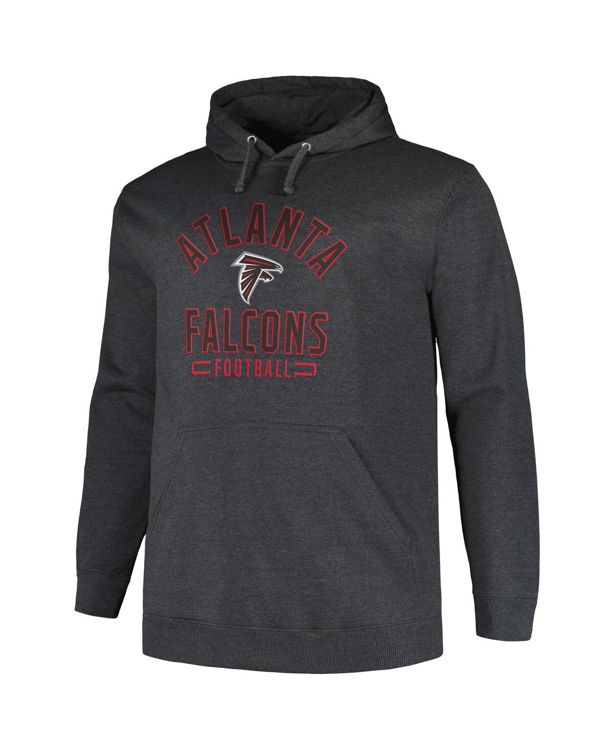 Men's FanaticsAtlanta Falcons Big and Tall Pullover Hoodie - Heather Charcoal