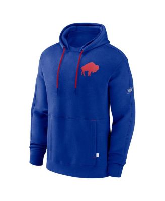 Nike Men's Royal Buffalo Bills Throwback Layered Logo Statement Pullover Hoodie