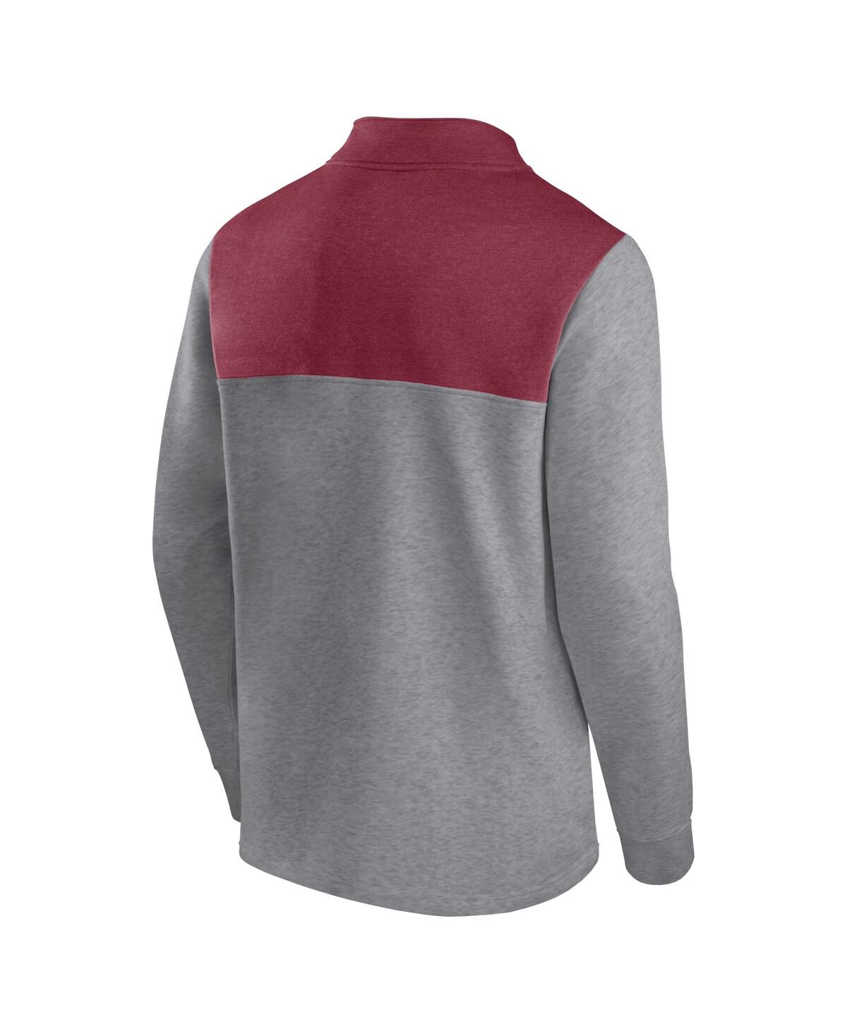 Men's FanaticsColorado Avalanche Launch It Quarter-Zip Jacket - Heather Gray
