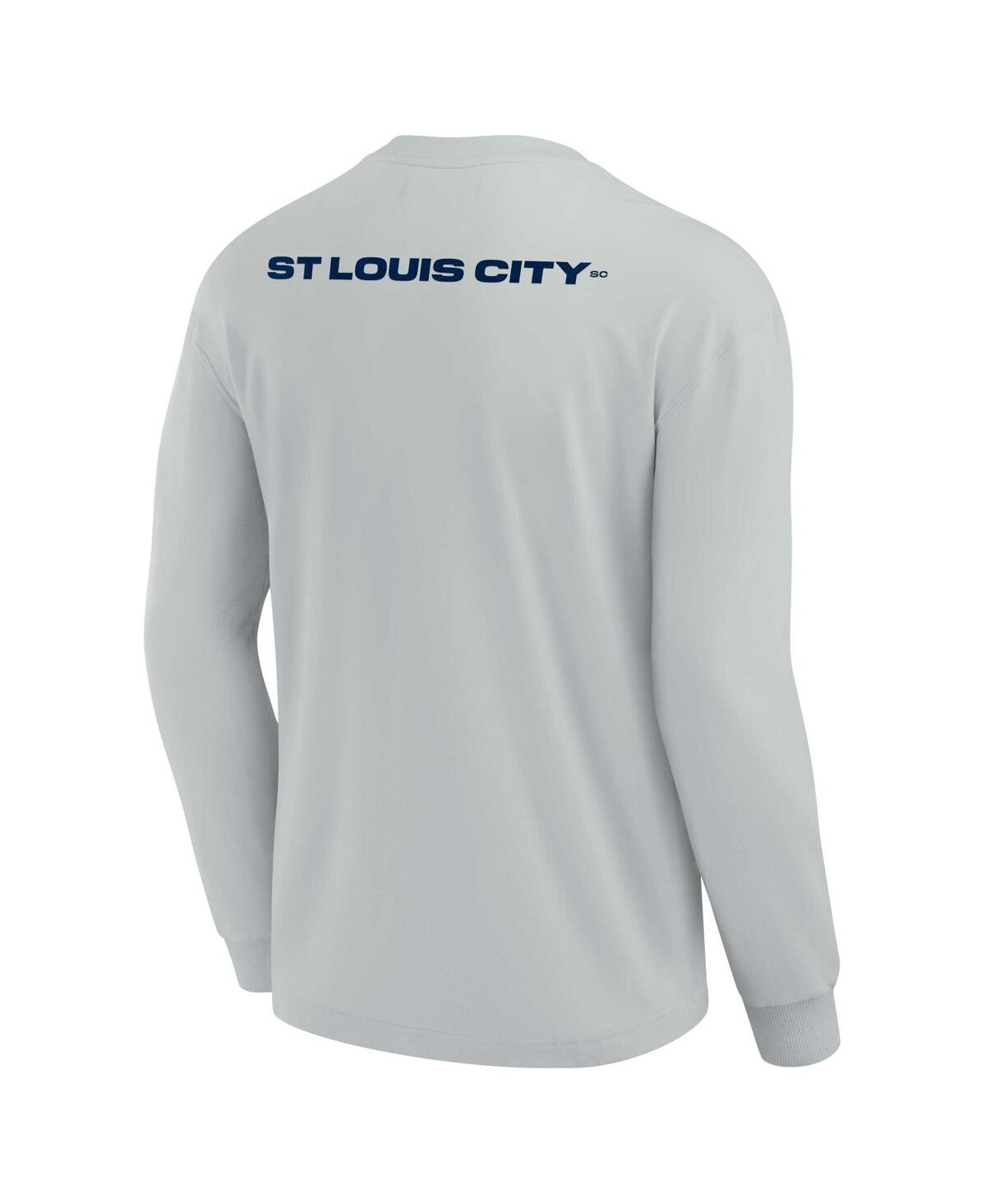 Men's and Women's Fanatics SignatureSt. Louis City Sc Super Soft Long Sleeve T-shirt - Gray
