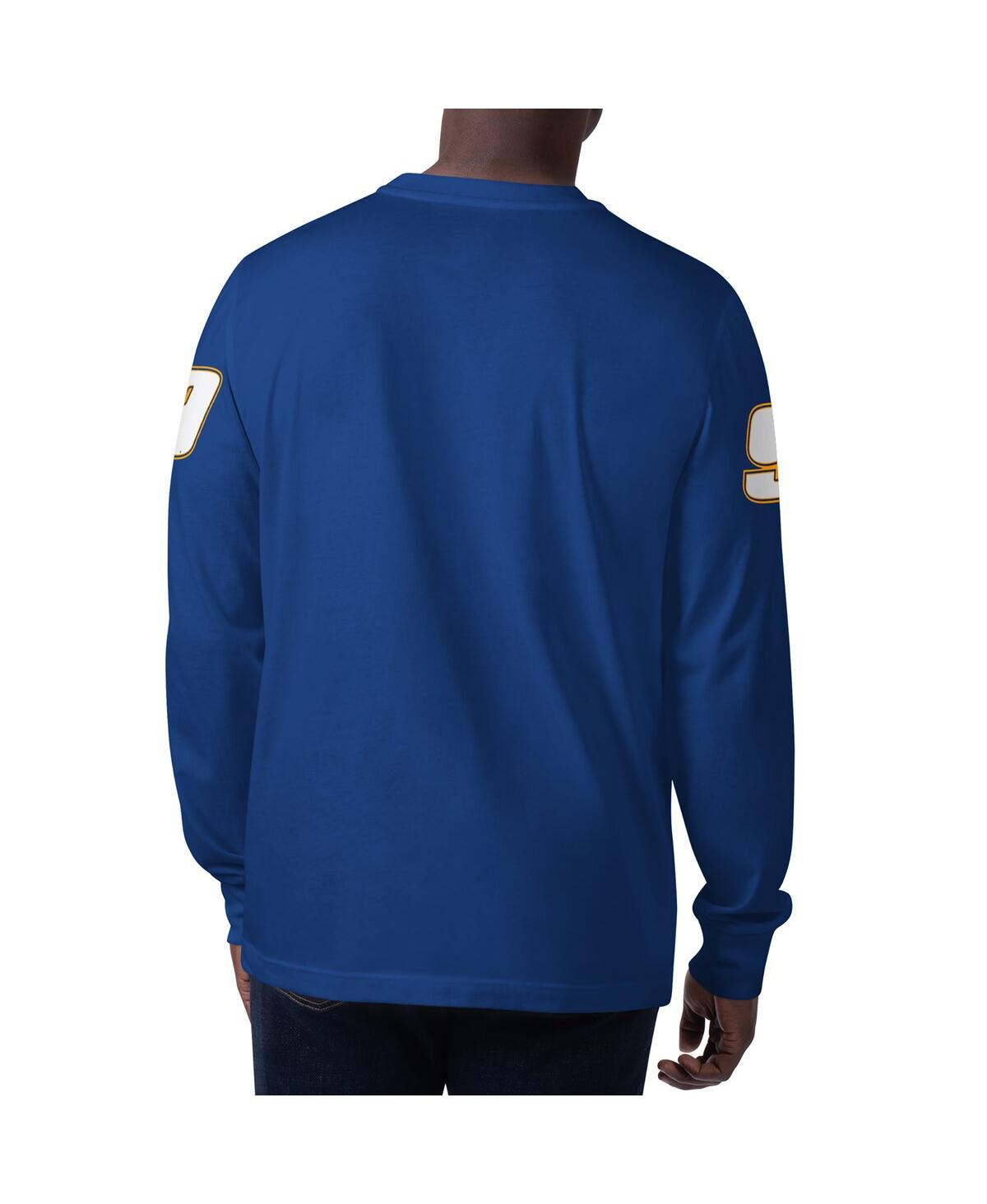 Men's StarterChase Elliott Clutch Hit Graphic Long Sleeve T-shirt - Royal