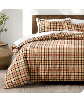 Cotton Flannel King/California King Duvet Cover Set