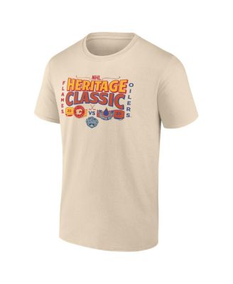 Men's Cream 2023 NHL Heritage Classic Matchup T-shirt