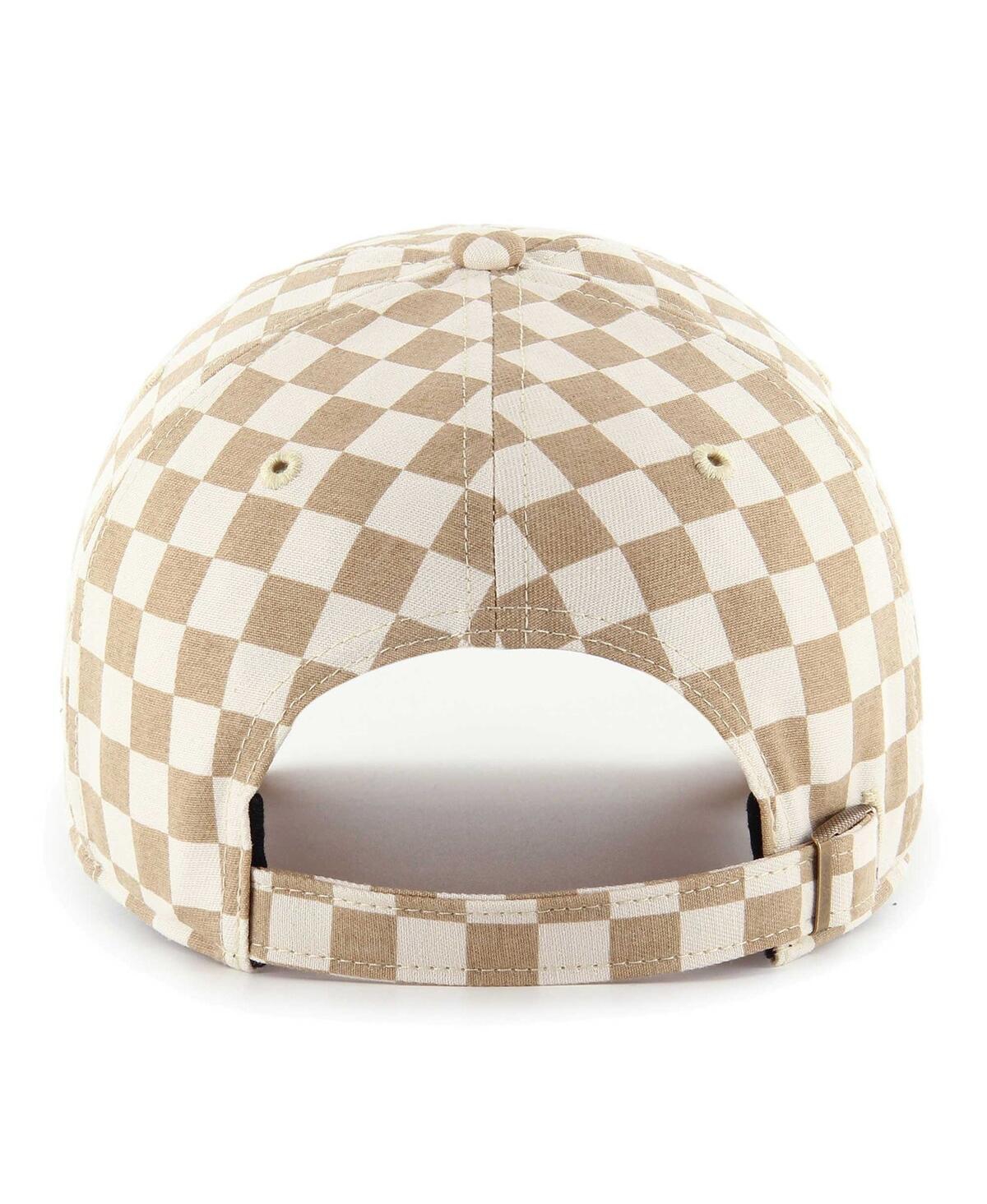 47 Brand Women's ' Tan New York Giants Vibe Check Clean Up Adjustable Hat In Tan