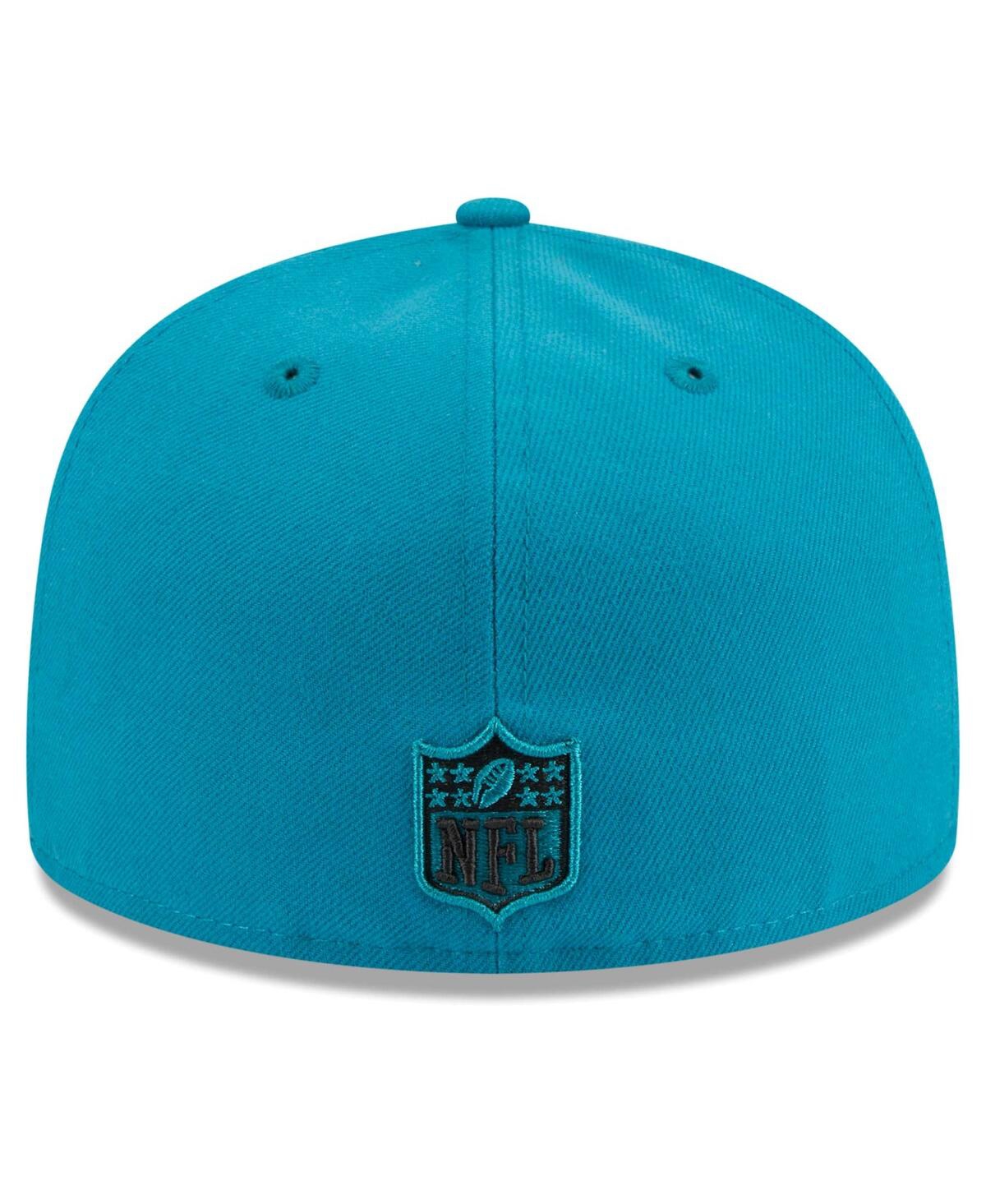 Men's New EraJacksonville Jaguars Main Patch 59FIFTY Fitted Hat - Teal