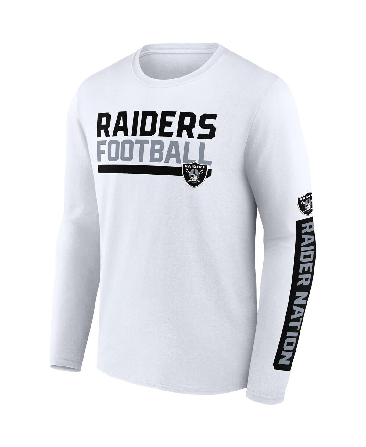 Men's Fanatics White Las Vegas Raiders Two-Pack 2023 Schedule T-shirt Combo Set - White