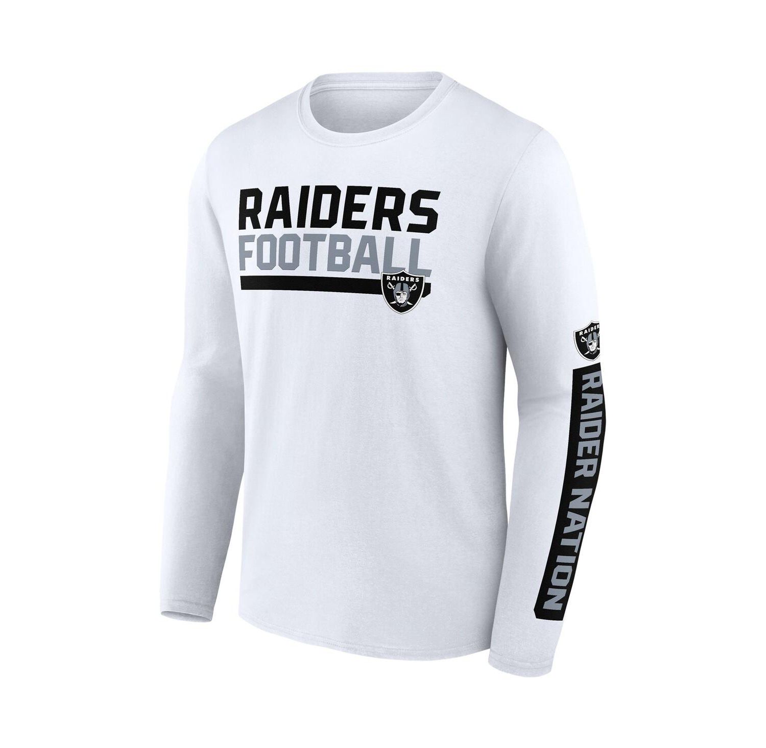 Men's Black, White Las Vegas Raiders Two-Pack 2023 Schedule T-shirt Combo Set