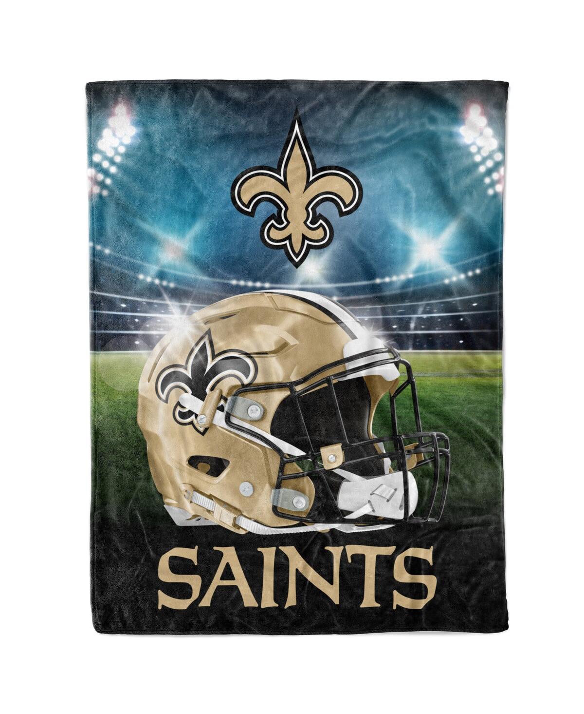 Logo Brands New Orleans Saints 60" X 80" Stadium Lights Blanket In Multi
